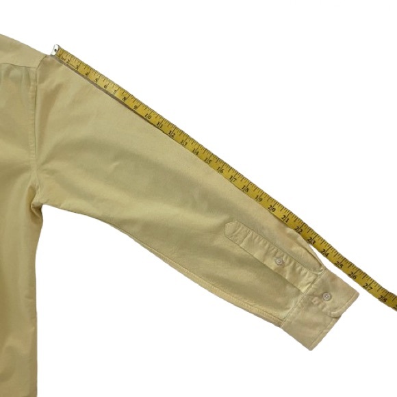 Polo Ralph Lauren Oxford Shirt | Men’s Slim Fit Yellow Button Down | XL - Picture 15 of 17